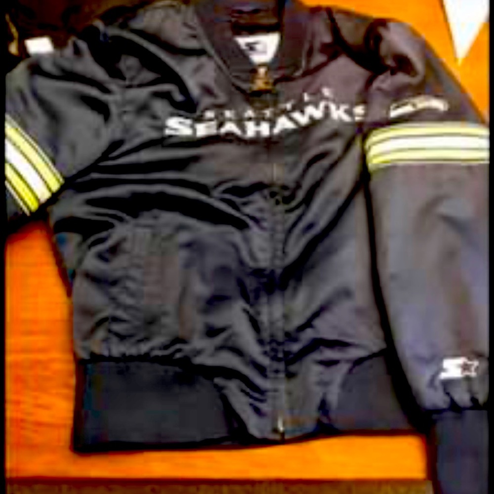 Seattle Seahawks Satin Starter Jacket -  women’s L
